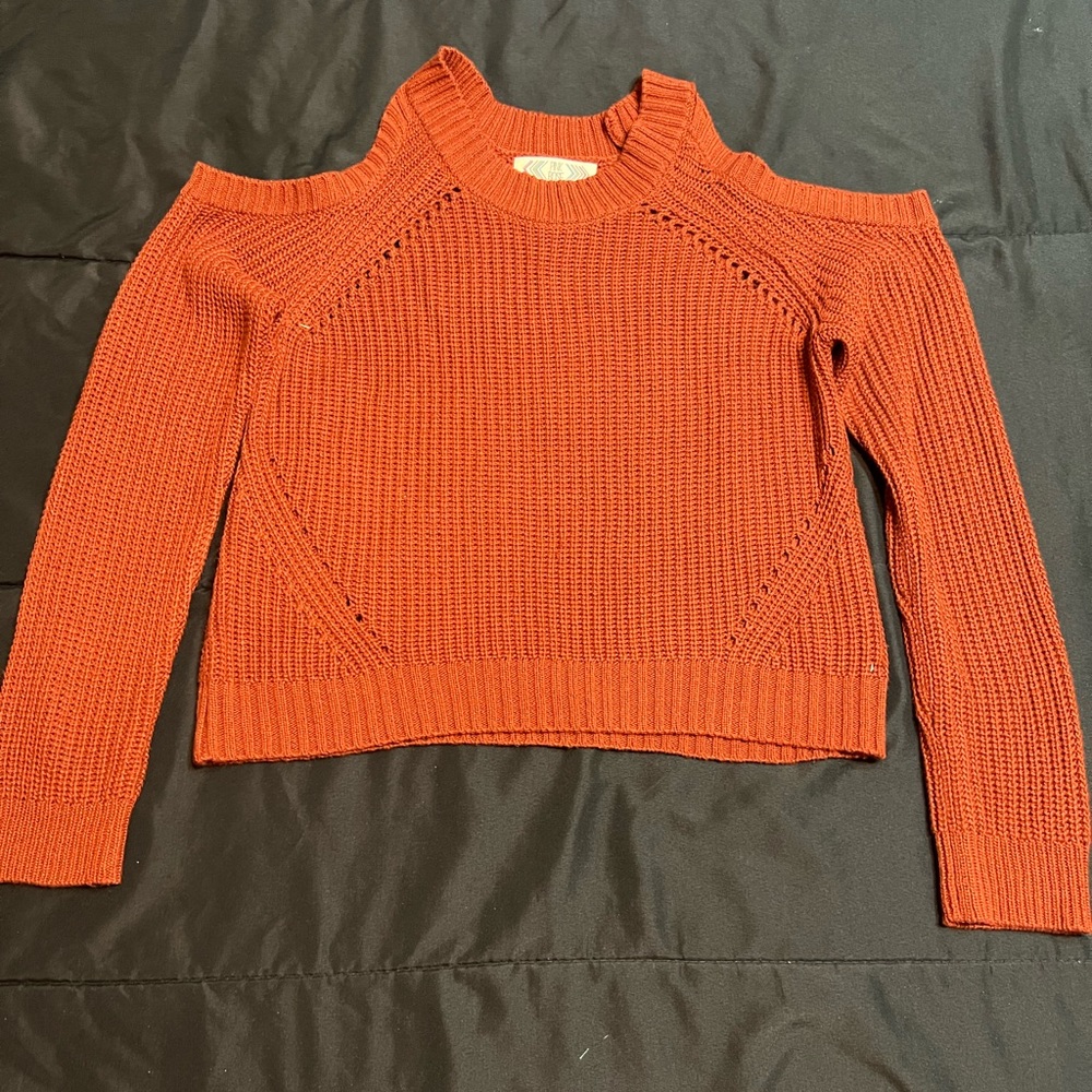 Sweater blouse rust color